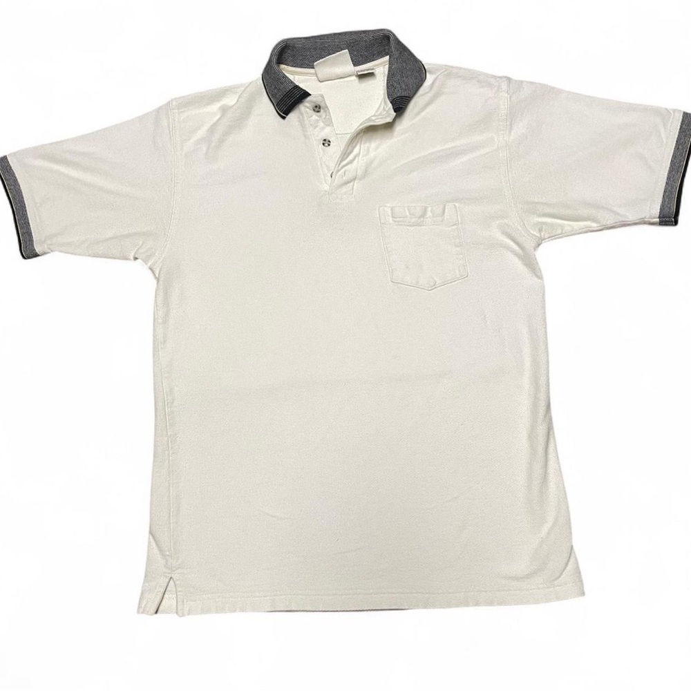 Vintage 90s Diport USA Pocket Polo Shirt Mens Size Large 100% Combed Cotton